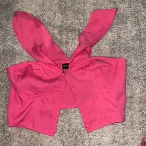 Pink crop top never been worn